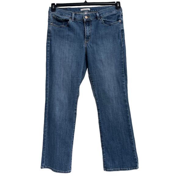 Levi’s SZ 12 Classic Boot Jeans Stretch 5-Pocket Mid-Rise Zip-Fly Blue Womens - Picture 1 of 12